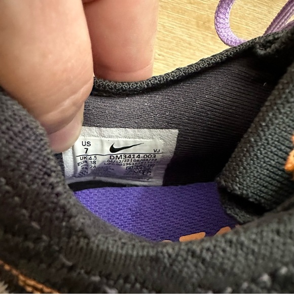 Nike Pegasus Turbo Next Nature Womens 7 Running Shoes Black Orange Athleisure - Picture 11 of 11